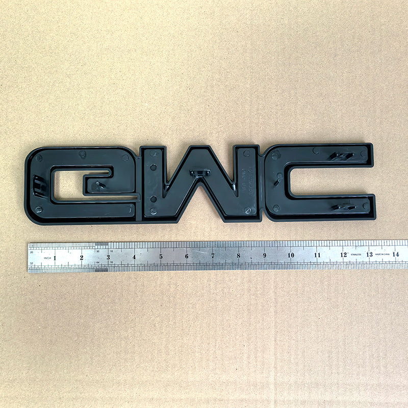 Big Front Grille Emblem 3D Plastic Badge Replacement for 2007-2014 GMC Yukon (XL) 2007-2016 Acadia 15126352 (Chrome / Gloss Black)1pack