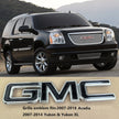 Big Front Grille Emblem 3D Plastic Badge Replacement for 2007-2014 GMC Yukon (XL) 2007-2016 Acadia 15126352 (Chrome / Gloss Black)1pack