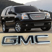 Big Front Grille Emblem 3D Plastic Badge Replacement for 2007-2014 GMC Yukon (XL) 2007-2016 Acadia 15126352 (Chrome / Gloss Black)1pack