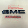 Grille Rear Emblem Kit for 2025–2026 GMC Yukon AT4 and Elevation / XL (Gloss Black / Chrome Black) 2-Pack