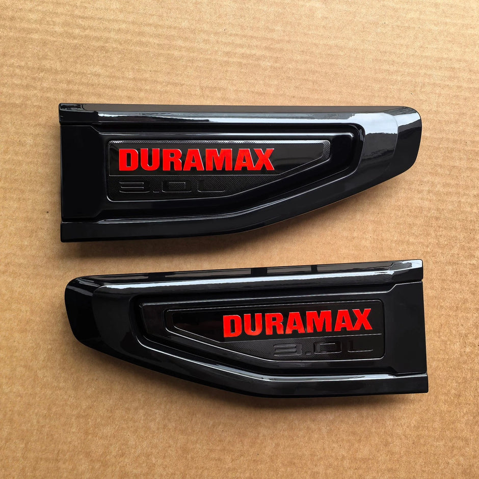 Duramax 3.0L Fender Vent Emblems for 2021–2024 GMC Yukon / Yukon XL