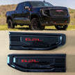 6.2L V8 Fender Vent Emblem Set for 2019-2026 GMC Sierra 1500 86532094 (Black / Red)