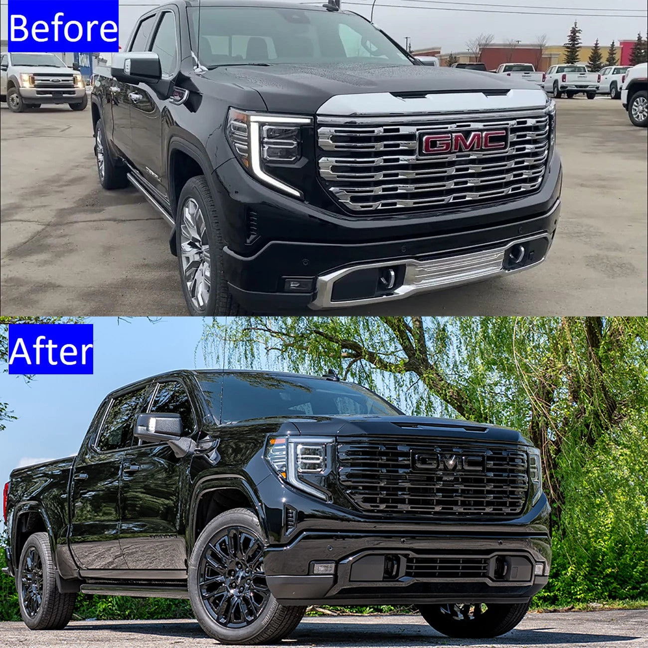 Fender Vent Emblems for 2019–2026 GMC Sierra 1500 Badge Set 5.3L V8
