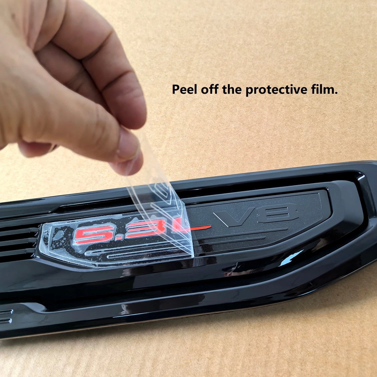 Fender Vent Emblems for 2019–2026 GMC Sierra 1500 Badge Replacement Black/Red