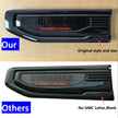 Turbo Vent Emblem Set for 2019-2026 GMC Sierra 1500 Duramax Replacement Black/Red