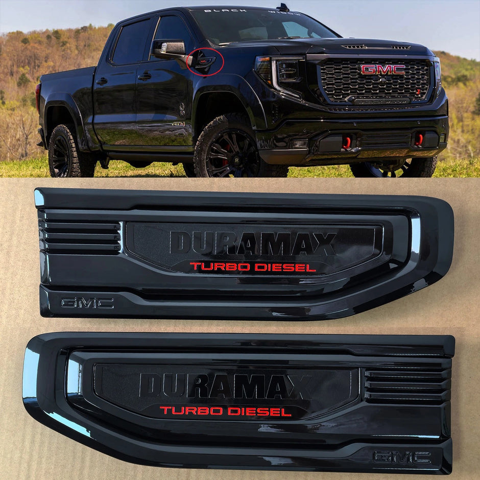 3D Emblem Kit for 2019–2026 GMC Sierra 1500 AT4 Front Rear Fender Vent