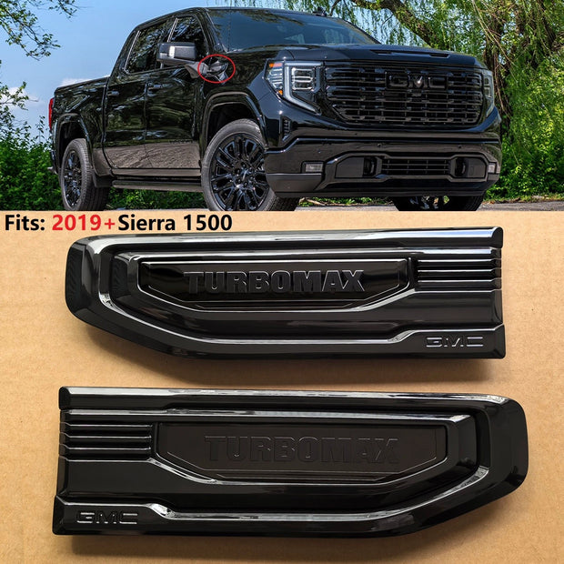TurboMax 2.7L Fender Vent Emblem Set | 2019–2026 GMC Sierra 1500
