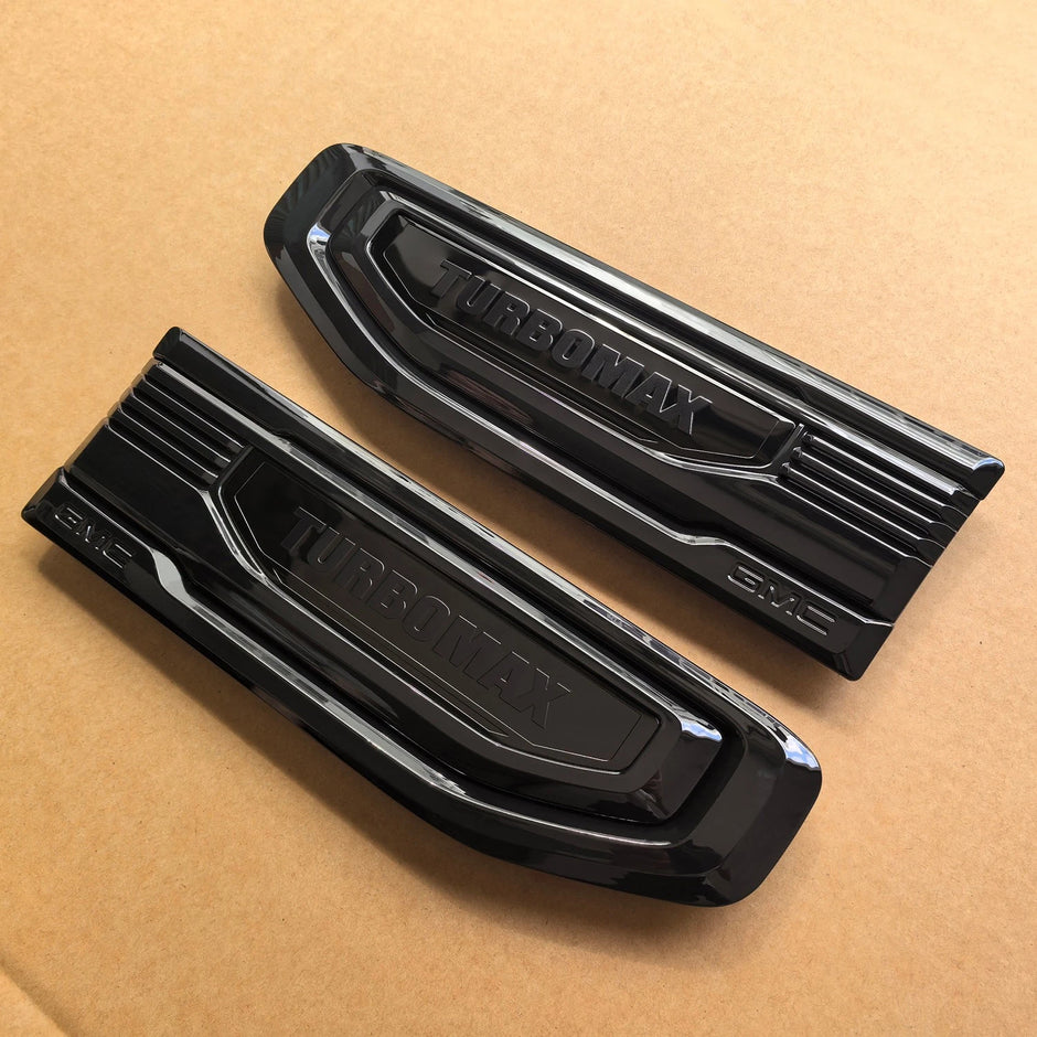 TurboMax 2.7L Fender Vent Emblem Set | 2019–2026 GMC Sierra 1500