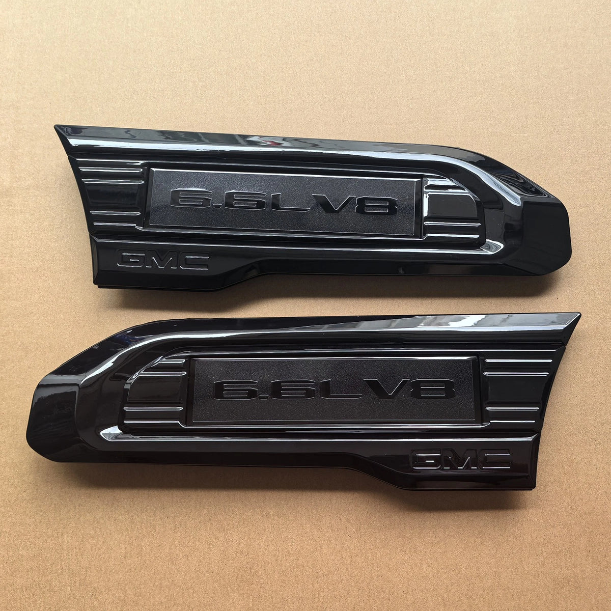 6.6L V8 Fender Vent Emblem Set for 2020–2023 GMC Sierra 2500HD 3500HD
