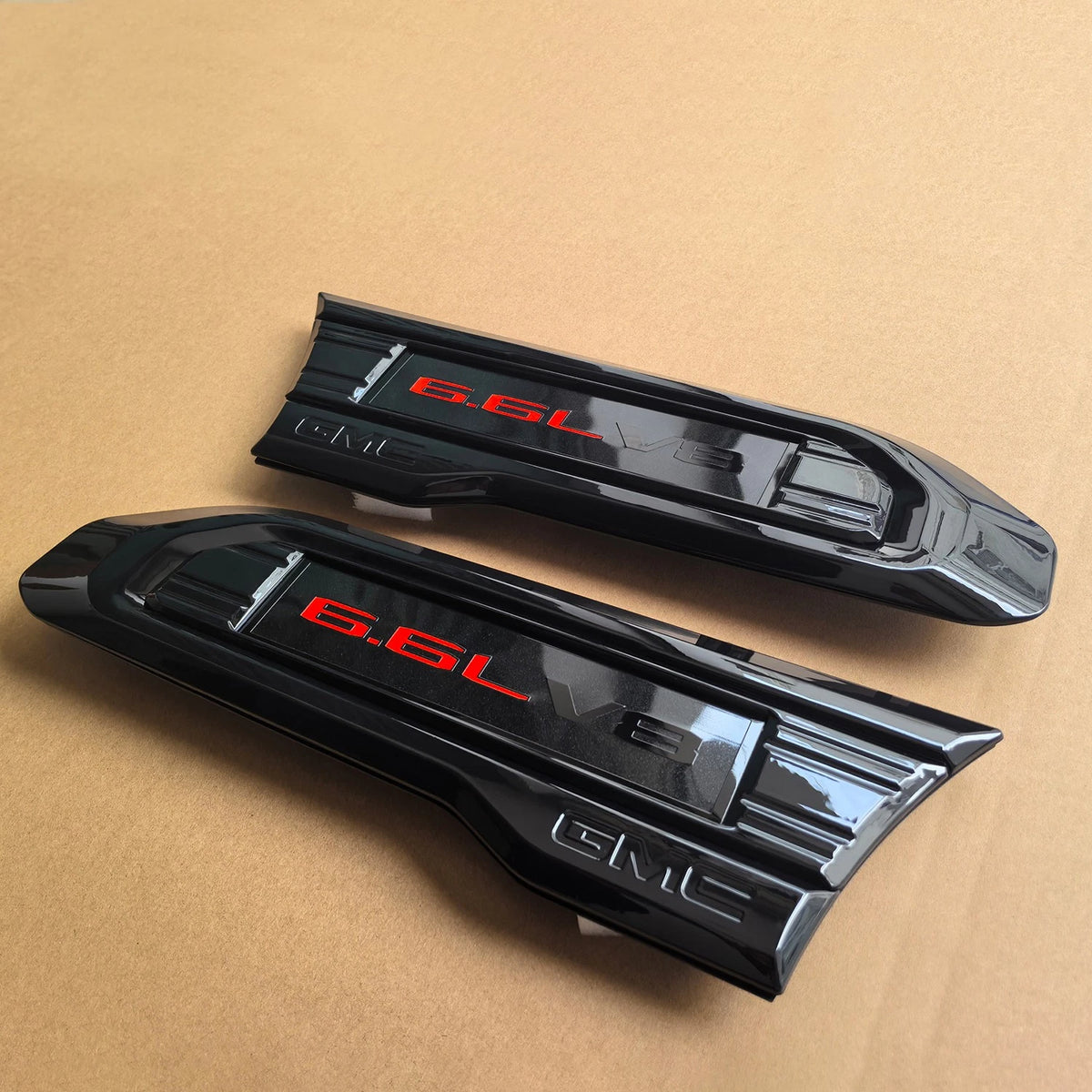 6.6L V8 Fender Vent Emblem Set for 2020–2023 GMC Sierra 2500HD 3500HD