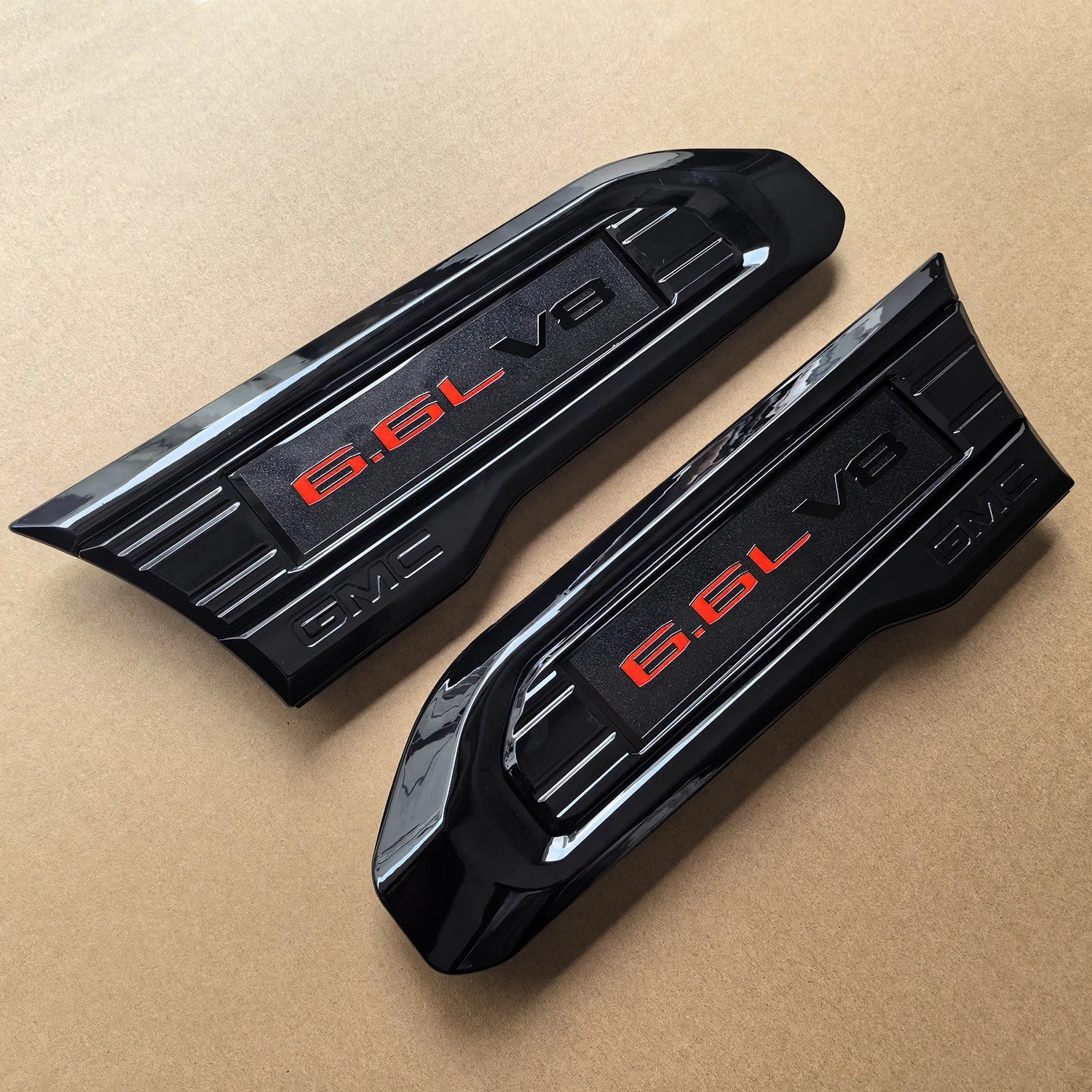 6.6L V8 Fender Vent Emblem Set for 2020–2023 GMC Sierra 2500HD 3500HD