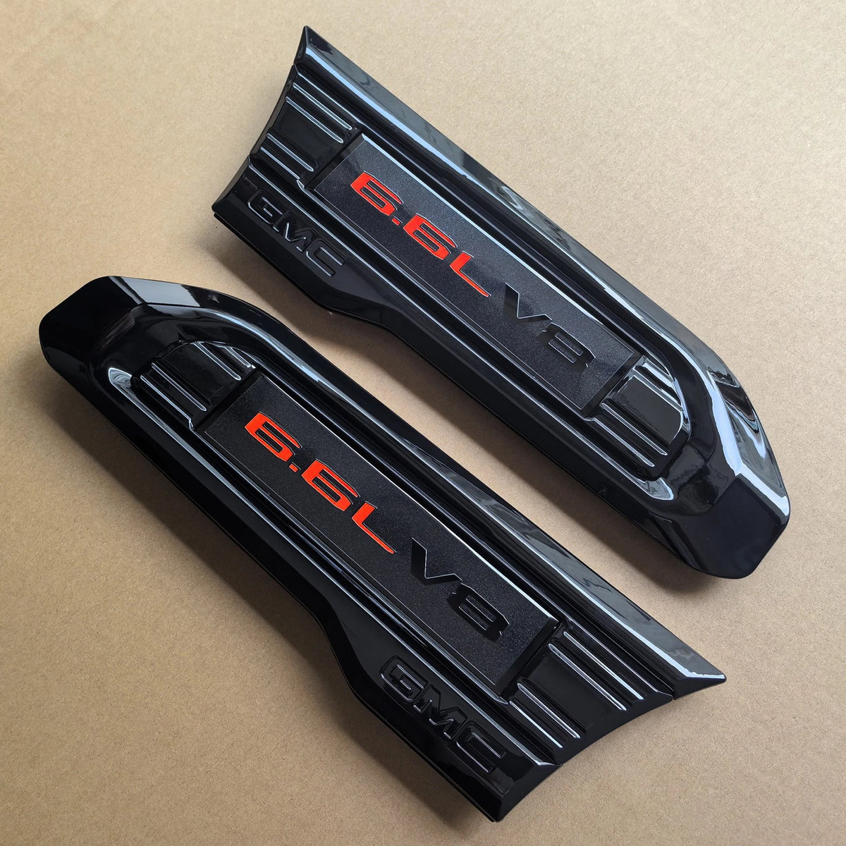 6.6L V8 Fender Vent Emblem Set for 2020–2023 GMC Sierra 2500HD 3500HD