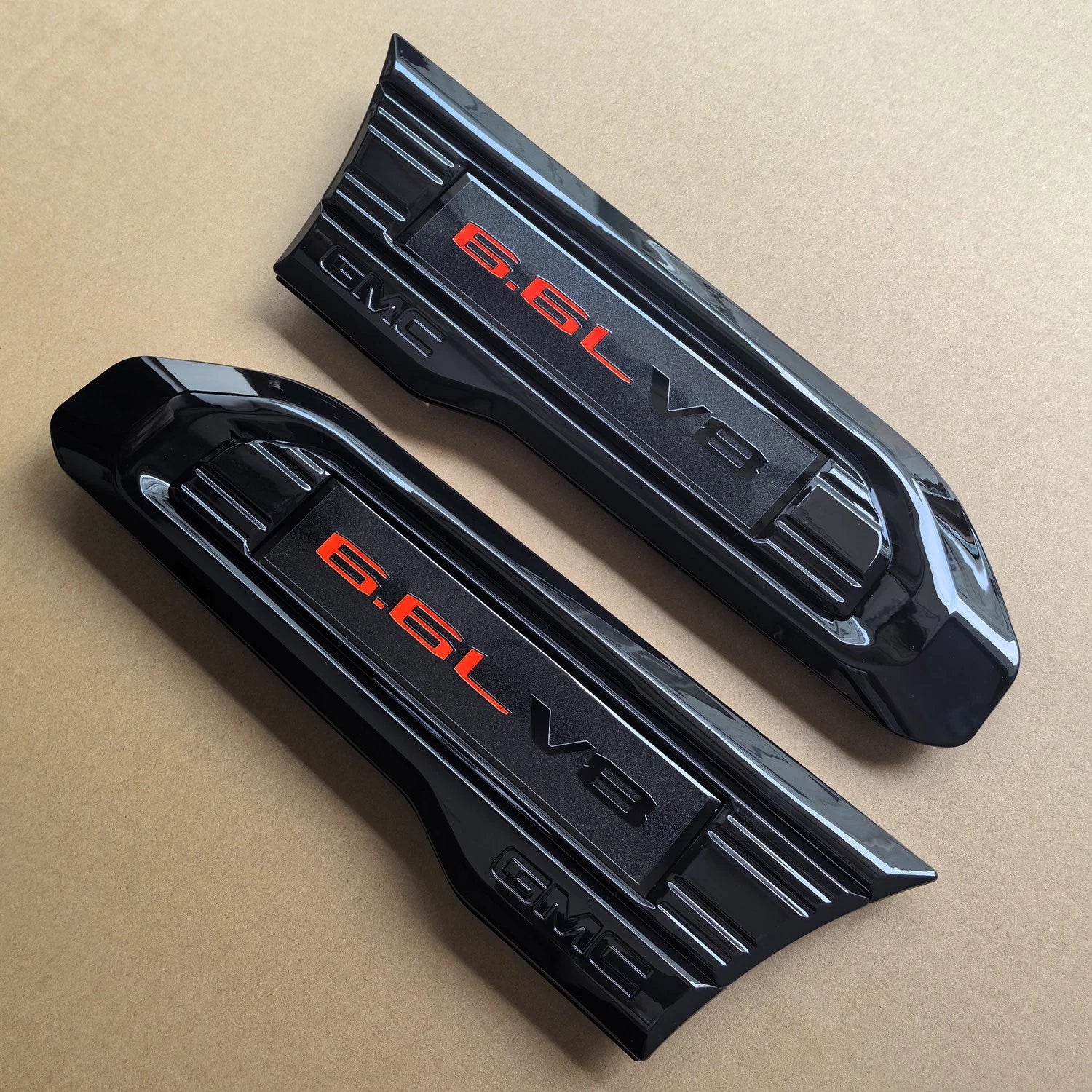 6.6L V8 Fender Vent Emblem Set for 2020–2023 GMC Sierra 2500HD 3500HD