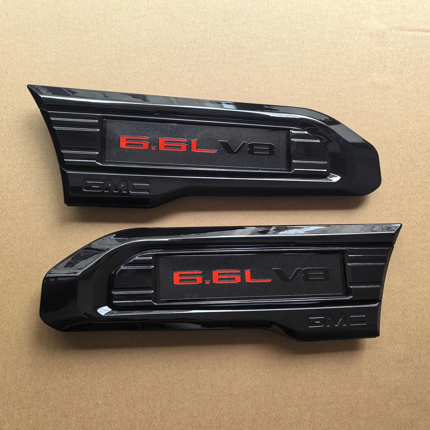 6.6L V8 Fender Vent Emblem Set for 2020–2023 GMC Sierra 2500HD 3500HD