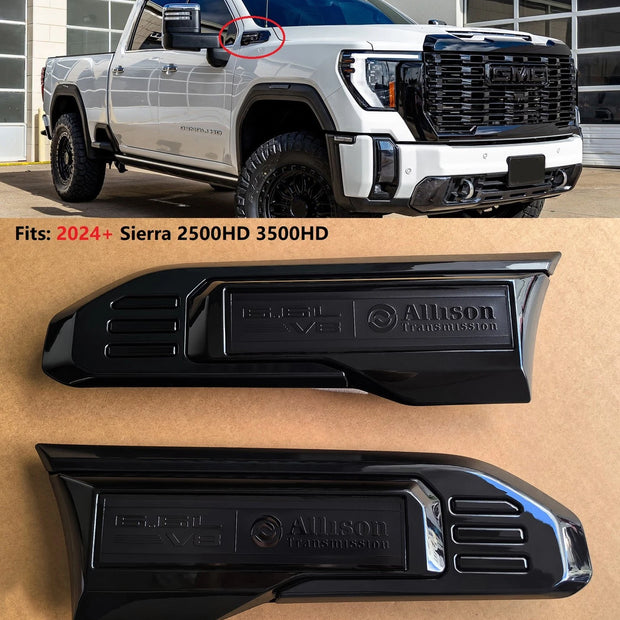 6.6L V8 Allison Fender Vent Emblem Set | 2024–2026 GMC Sierra HD