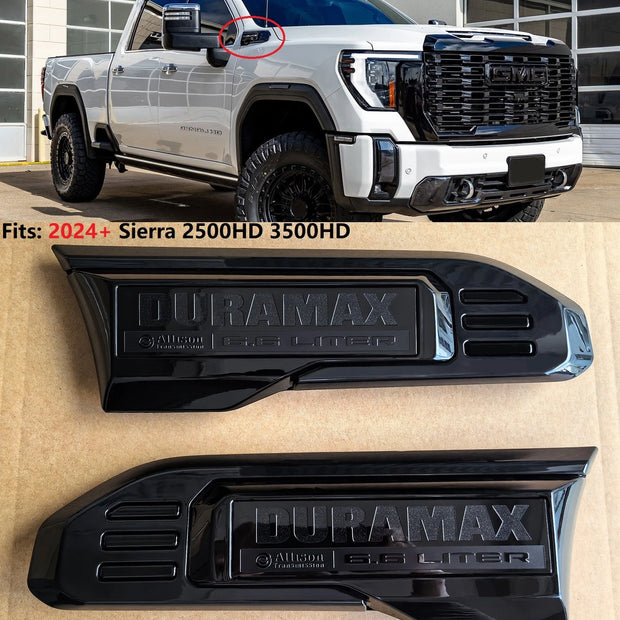 2024-2026 GMC Sierra 2500HD 3500HD 6.6L Duramax Fender Vent Emblems