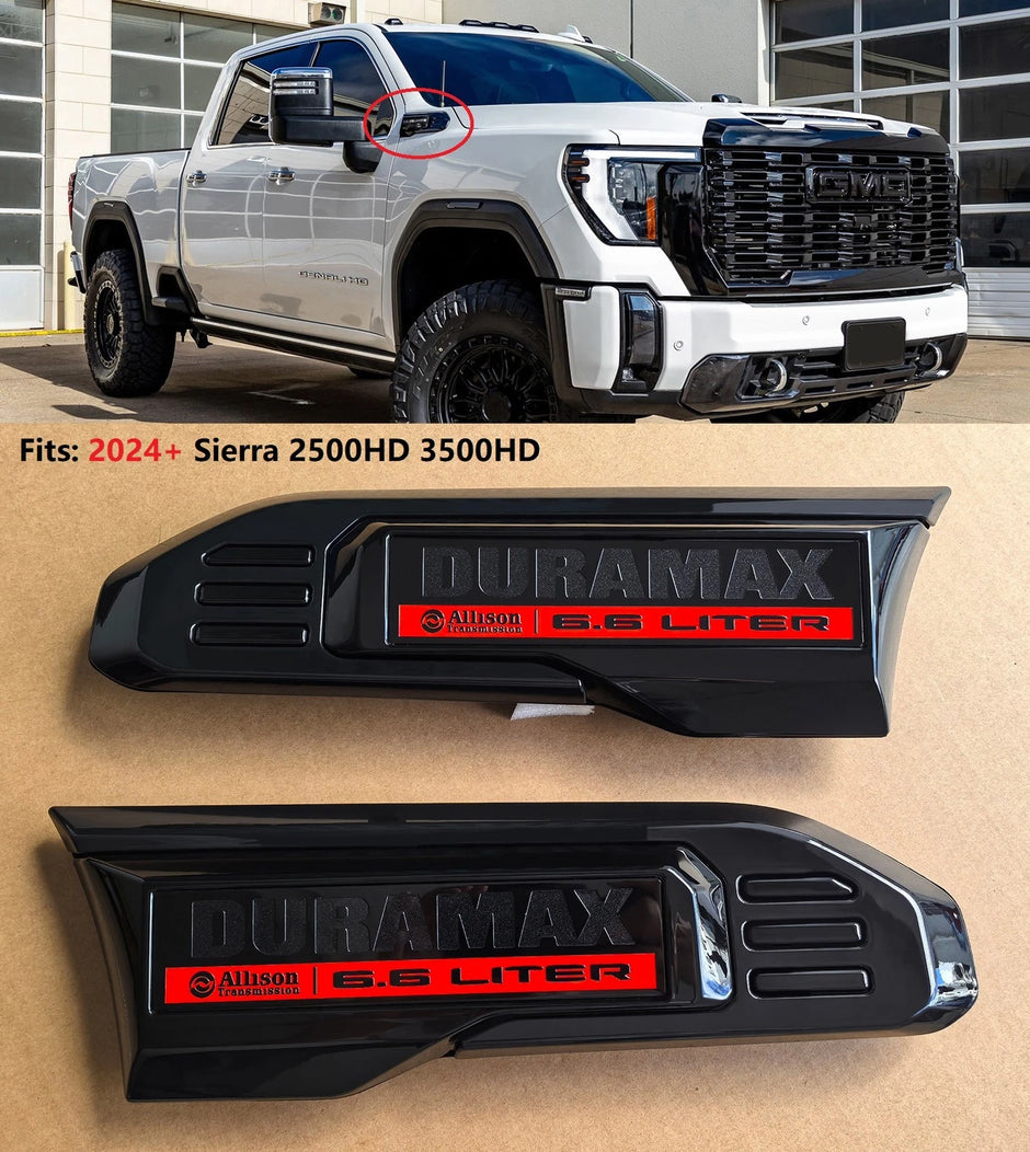 2024-2026 GMC Sierra 2500HD 3500HD 6.6L Duramax Fender Vent Emblems