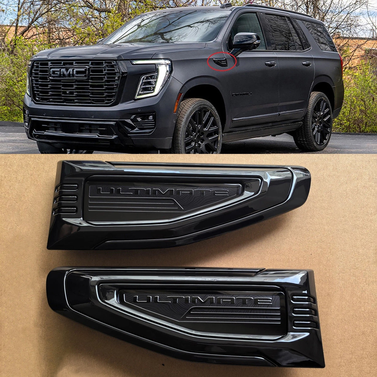 Ultimate Fender Vent Emblems for 2025–2026 GMC Yukon (XL) Side Badge Set