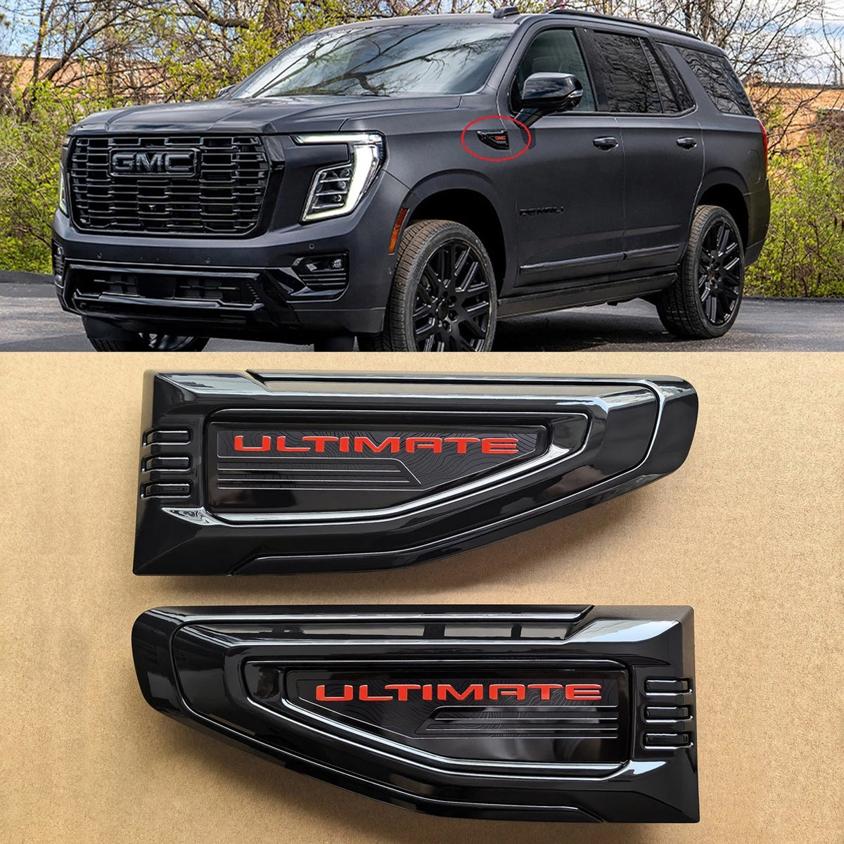 Ultimate Fender Vent Emblems for 2025–2026 GMC Yukon (XL) Side Badge Set