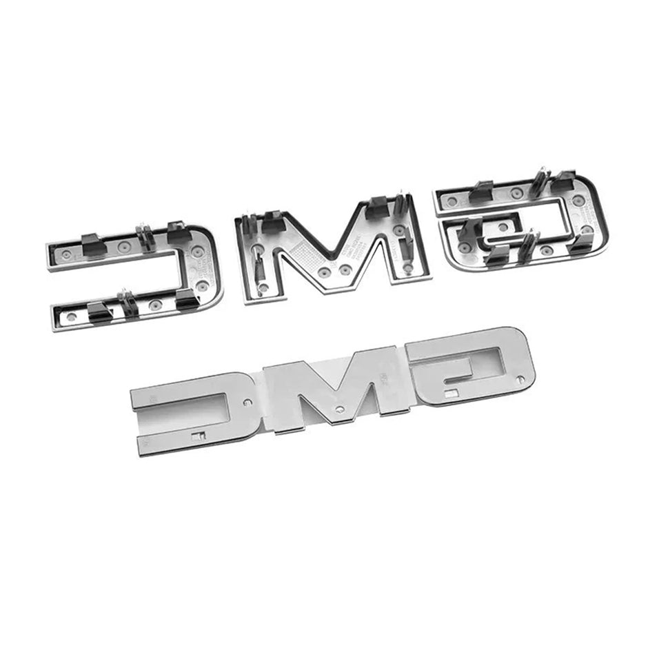 Grille & Rear Emblem Badge Replacement for 2020-2026 Acadia Terrain (Chrome / Gloss Black) 2-pack