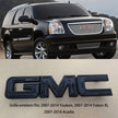 Grille Emblem 3D Plastic Badges for 2007-2014 GMC Yukon (XL) 07-16 Acadia (Chrome / Gloss Black) 1-pack
