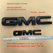 NEW Front & Rear Emblem Replacement for 2021-2024 GMC Yukon Yukon XL (Chrome / Matte / Gloss Black) 2-pack