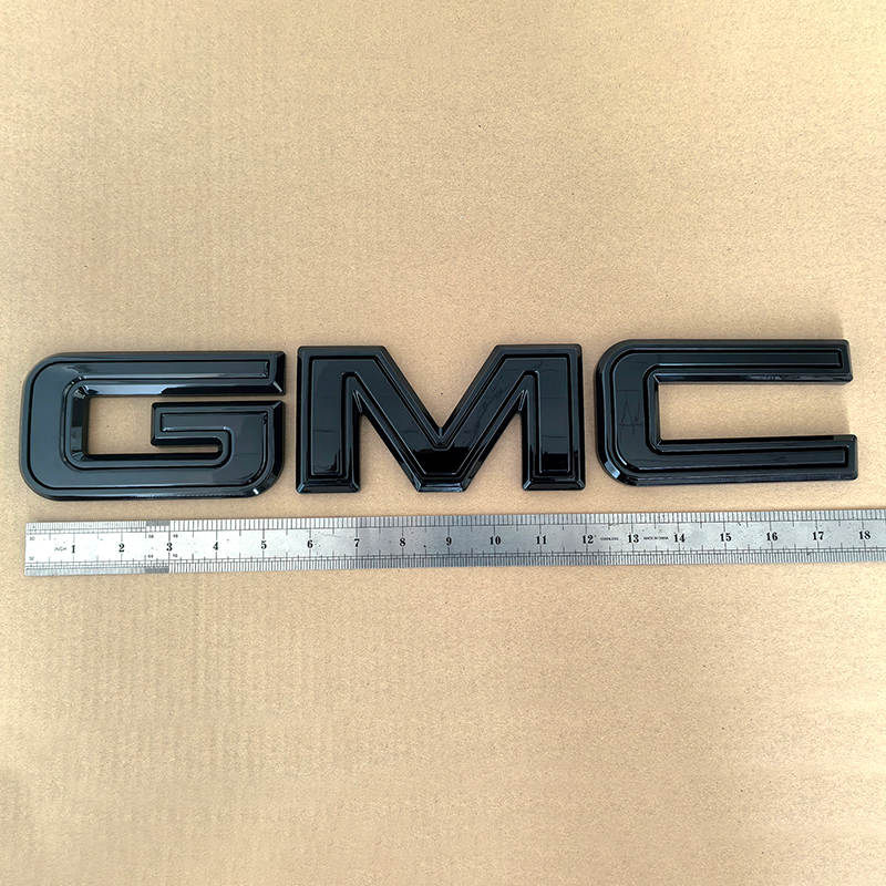 Rear Tailgate Emblems Nameplate Replacement for 2021-2025 GMC Canyon 84364369 (Chrome / Matte / Gloss Black) 1-pack