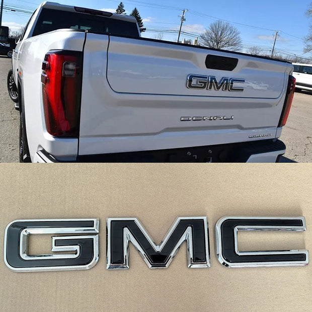 Rear Tailgate Emblems Nameplate Replacement for 2021-2025 GMC Canyon 84364369 (Chrome / Matte / Gloss Black) 1-pack