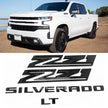 Emblem 3D Badges Replacement for Silverado Plus Z71 LT 2019-2025 Parts 86539786 Black (4-pack / 6-pack)