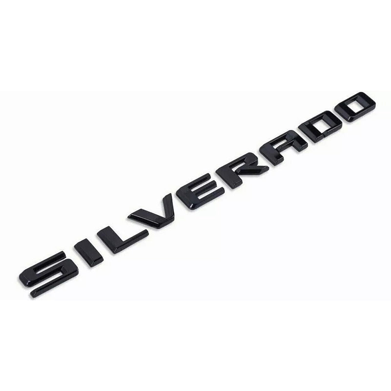 Badge Kit for 2023+ Chevy Silverado 1500 RST Grille Bowtie Emblems (Chrome / Gloss Black) 4pack / 5pack