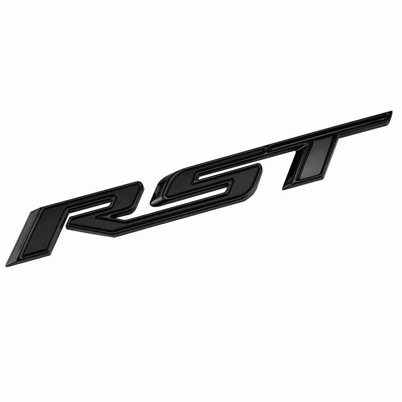Custom Chevrolet Emblems Grille Bowtie RST 3D Badge Replacement for 2022-2025 Silverado 1500 (Chrome / Gloss Black) 5pack