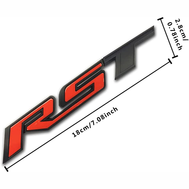 3D Badge Grille Bowtie RST Z71 Emblem for 2022-26 Chevrolet Silverado 1500 (Chrome / Gloss Black) 5pack