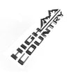 3D Letters Badges Replacement for Silverado Plus Three High Country Emblems 2019-2025 Gloss Black 4-pack
