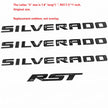 3D Badge Replacement for 2019-2025 Silverado Plus RST Emblem Parts Black 4-pack