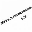 Front Grille Bowtie LT 3D Emblem Replacement for 2022-2025 Silverado 1500 (Chrome / Gloss Black) 5pack