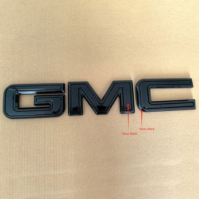 Premium 3D Grille & Tailgate Emblems for GMC 2023 - 2025 Canyon (Chrome / Matte / Gloss Black) 2-pack