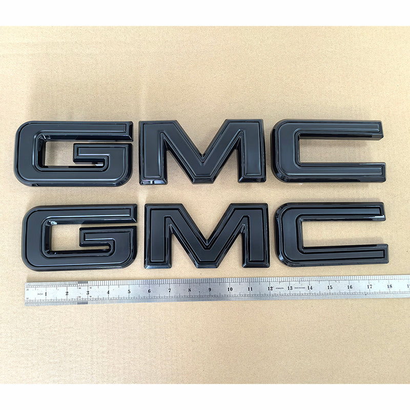 Premium 3D Grille & Tailgate Emblems for GMC 2023 - 2025 Canyon (Chrome / Matte / Gloss Black) 2-pack