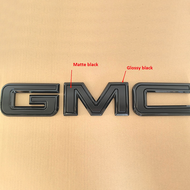 Premium 3D Grille & Tailgate Emblems for GMC 2023 - 2025 Canyon (Chrome / Matte / Gloss Black) 2-pack