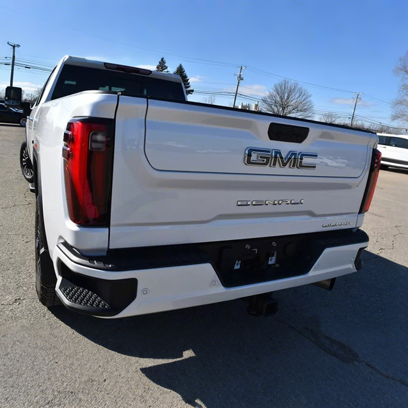 Grille And Rear Tailgate Emblem Replacement for GMC 2019-2025 Sierra 1500 2500HD 3500HD Badges (Chrome / Matte / Gloss Black) 2-pack