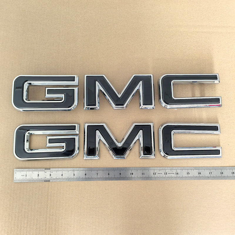 Premium 3D Grille & Tailgate Emblems for GMC 2023 - 2025 Canyon (Chrome / Matte / Gloss Black) 2-pack