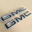Grille And Rear Tailgate Emblem Replacement for GMC 2019-2025 Sierra 1500 2500HD 3500HD Badges (Chrome / Matte / Gloss Black) 2-pack