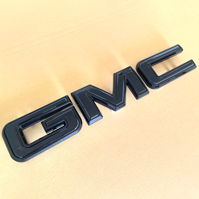Front Grille Emblem Nameplate Replacement for 2021-2025 GMC Yukon Badges 86539814 (Chrome / Matte / Gloss Black) 1-pack
