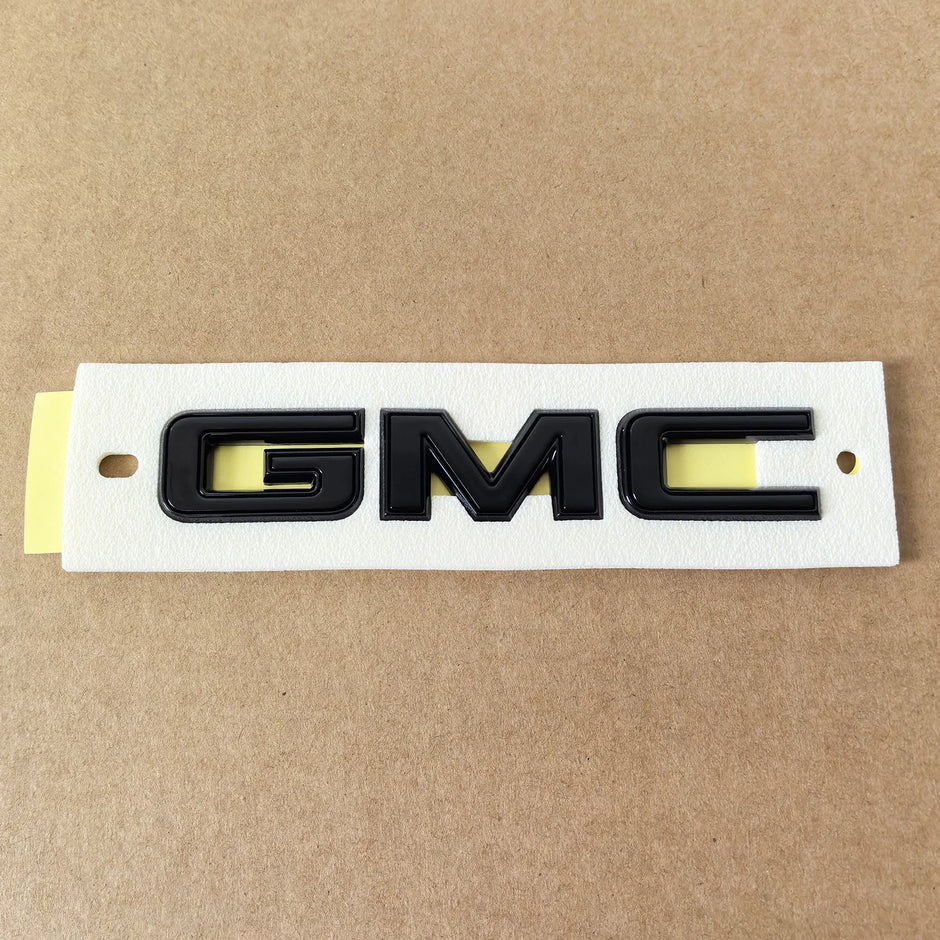 Rear Tailgate Emblem for 2025–2026 GMC Yukon Denali | Denali Ultimate (Gloss Black / Chrome Black)
