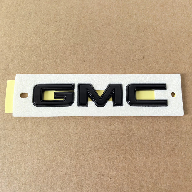 Rear Tailgate Emblem for 2025–2026 GMC Yukon Denali | Denali Ultimate (Gloss Black / Chrome Black)