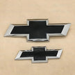 Grille & Tailgate Bowtie Emblem Badge for 2021-2026 Tahoe Suburban (Chrome / Gloss Black) 2-pack