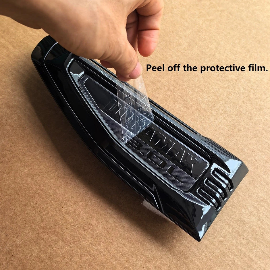 Duramax 3.0L Fender Vent Emblems for 2025–2026 GMC Yukon / Yukon XL Black/Red