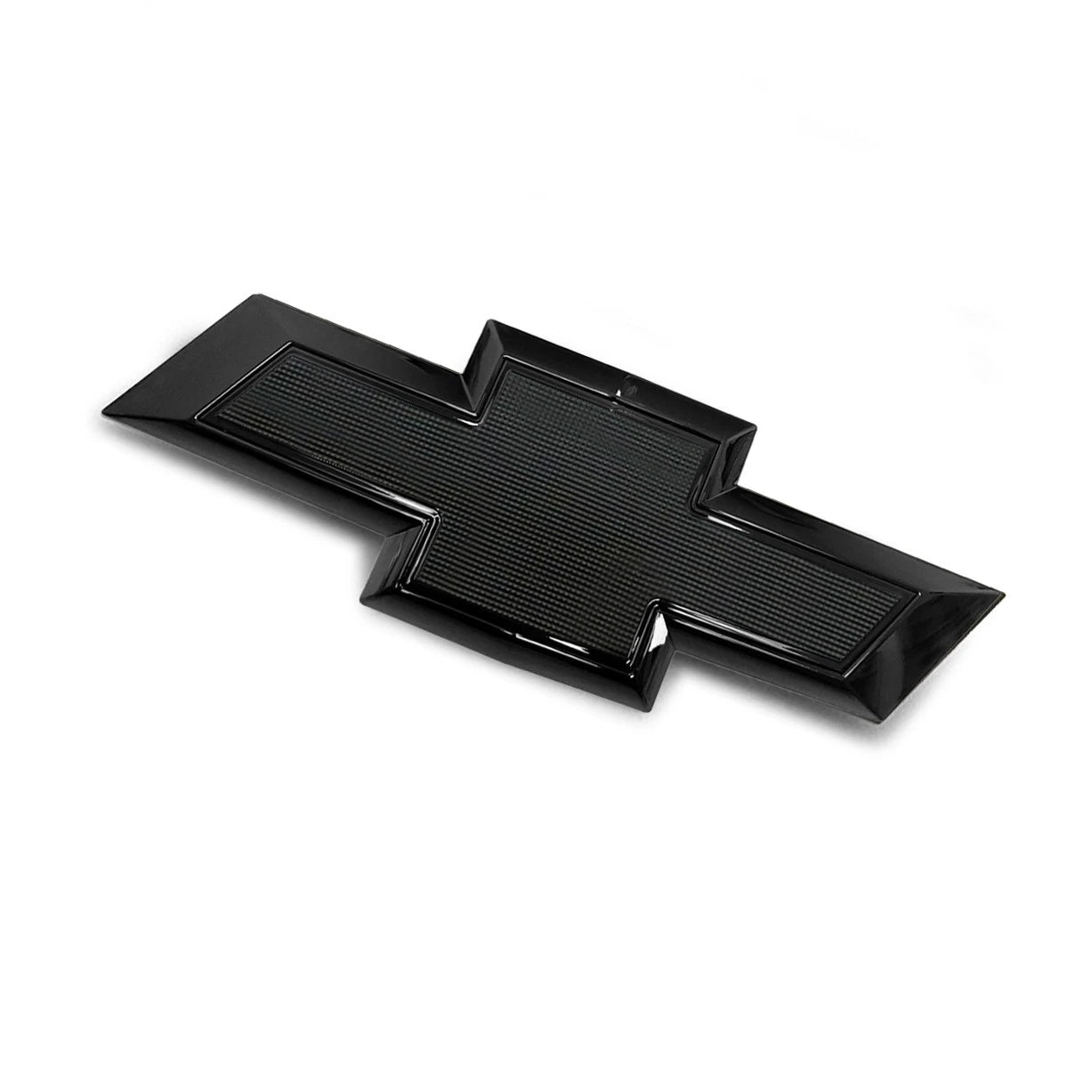 Tailgate Rear Bowtie Emblem for 2021-26 Chevrolet Tahoe Suburban Badge (Chrome / Gloss Black) 1-pack