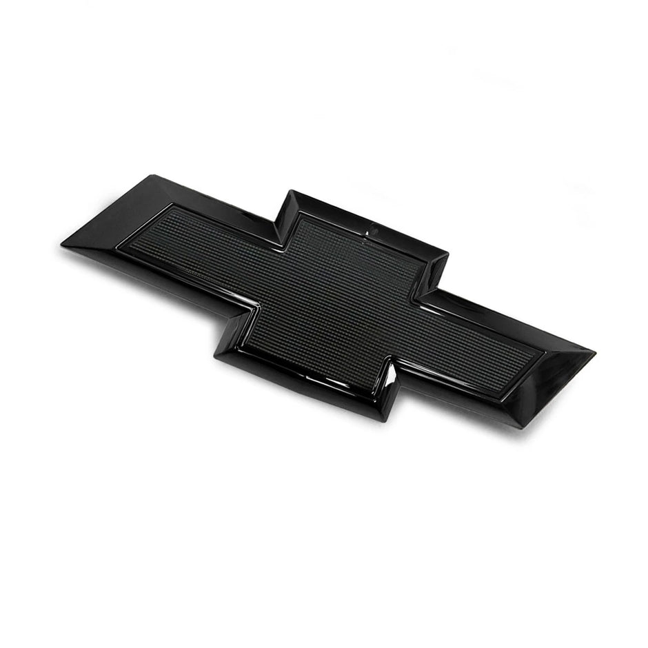 Tailgate Rear Badge Bowtie Emblem for 2021-2026 Chevrolet Tahoe Suburban (Chrome / Gloss Black) 1-pack